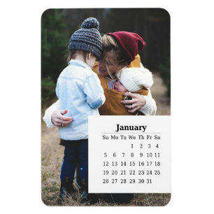 Overlay Calendar January 2025 Magnet