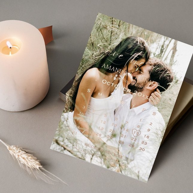 Overlay Gold Calendar Wedding Save the date (Creator Uploaded)