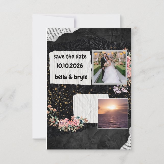 Overlay Photo Wedding Invitation  Photo Wedding  (Front)