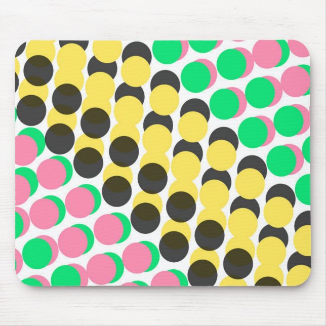Overlayed Dots Mouse Pad (Front)