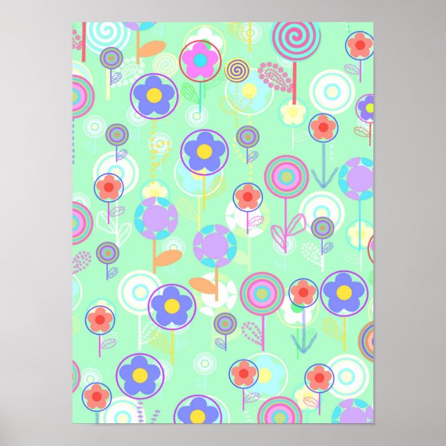 Overlayer Flowers Poster (Front)