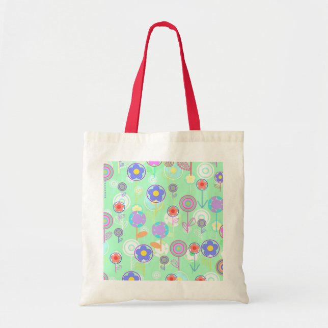 Overlayer Flowers Tote Bag (Front)