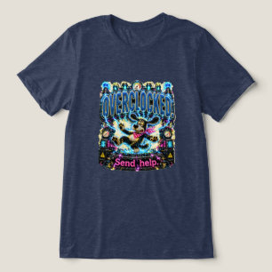 Overloaded Send Help Funny Burnout Tri-Blend Shirt