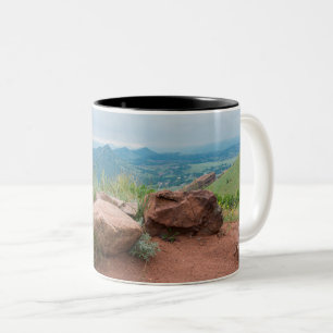 Overlook at Red Rocks Park Two-Tone Coffee Mug