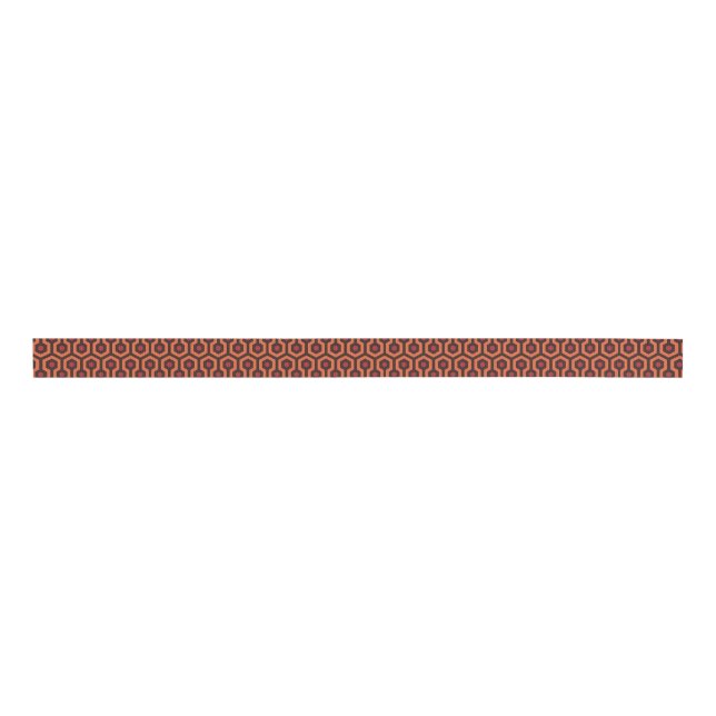 Overlook Carpet Orange and Black Ribbon Grosgrain Ribbon (Front)