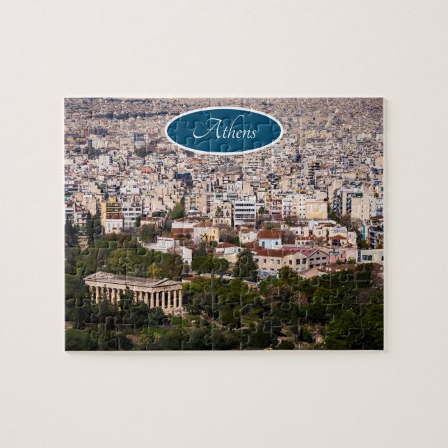 Overlooking Athens Jigsaw Puzzle (Horizontal)