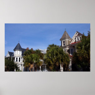 Overlooking Cannon Park, Charleston SC Poster