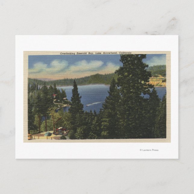 Overlooking Emerald Bay Postcard (Front)