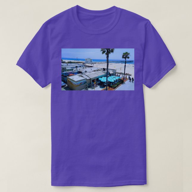 Overlooking Hermosa Beach T-Shirt (Design Front)