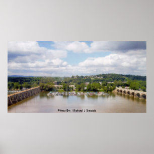 Overlooking Susquehanna River Poster