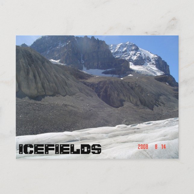 Overlooking the Glacier Postcard (Front)