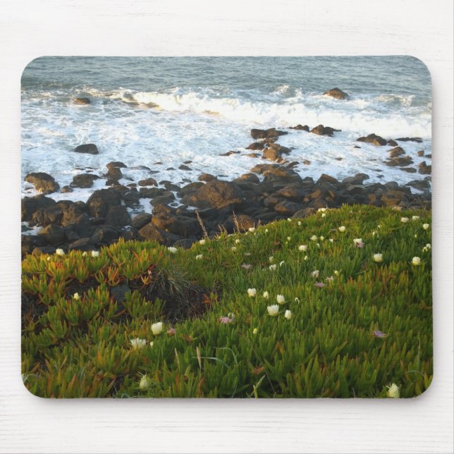 Overlooking the Sea Cliffs in Crescent City Mouse Pad (Front)