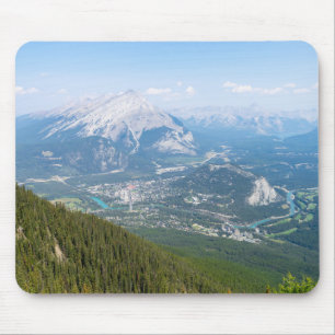 Overlooking the town of Banff Mouse Pad