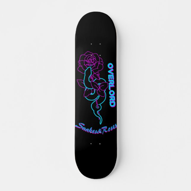 Overlord: Snake&Rose Skateboard (Front)