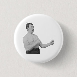 Overly Manly Man Meme 3 Cm Round Badge