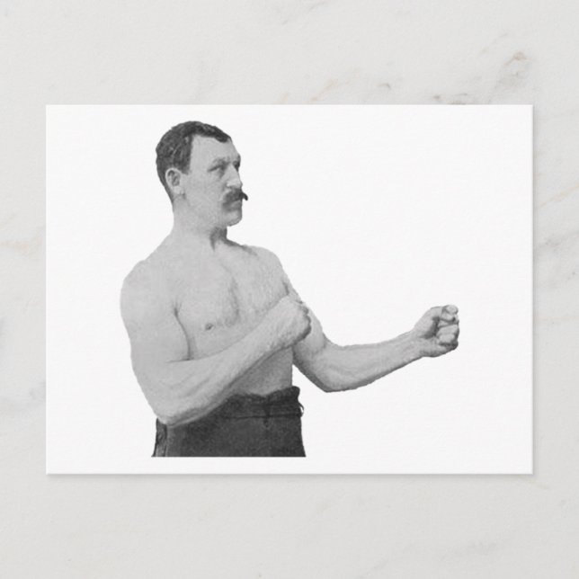 Overly Manly Man Meme Postcard (Front)