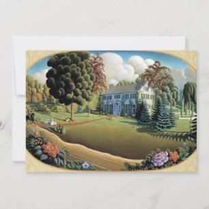 Overmantle Decoration by Grant Wood Thank You Card
