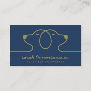 Overnight Dog Sitting Service Business Card