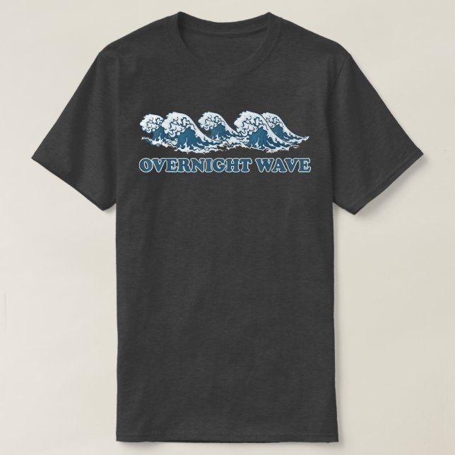 Overnight Waves Japanese The Great Wave  T-Shirt (Design Front)