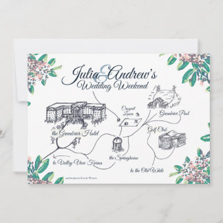 OVERNIGHT Welcome Schedule for Julia Invitation