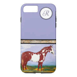 Overo Paint Horse (monogram) iPhone 8 Plus/7 Plus Case