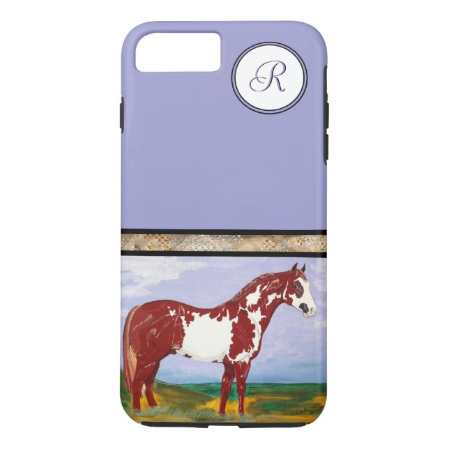 Overo Paint Horse (monogram) Case-Mate iPhone Case (Back)