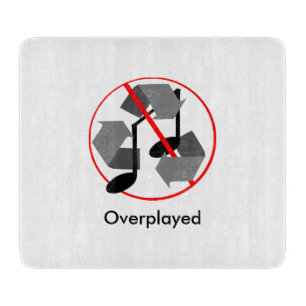 Overplayed Recycled Music Cutting Board