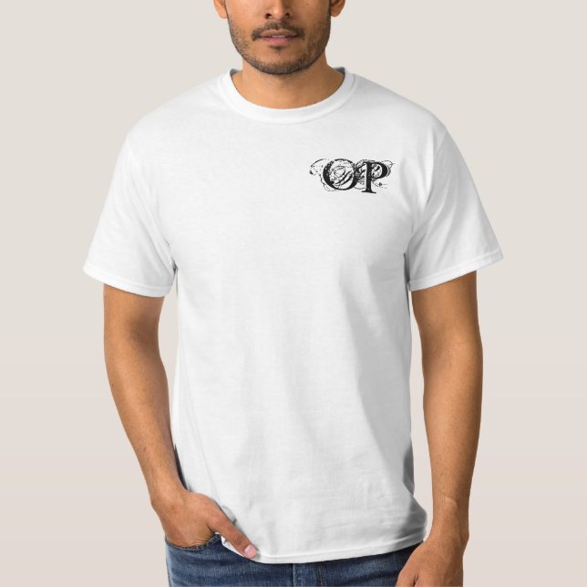Overpowered White T-Shirt (Front)