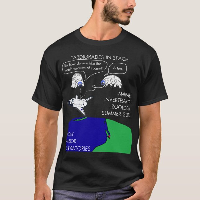 Overpriced but cool Ladies Dark Tee for Tardigrade (Front)