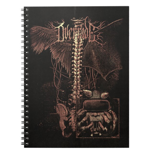 Override - Techno-Goth Streetwear Design Notebook (Front)