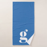 Oversize Bold Lowercase Monogram Blue Personalised