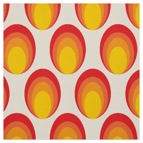 stylish 70s retro mod fabric