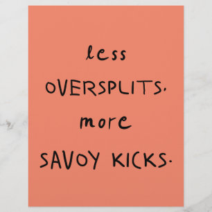 Oversplits vs. Savoy Kicks Lt. Coral Flyer