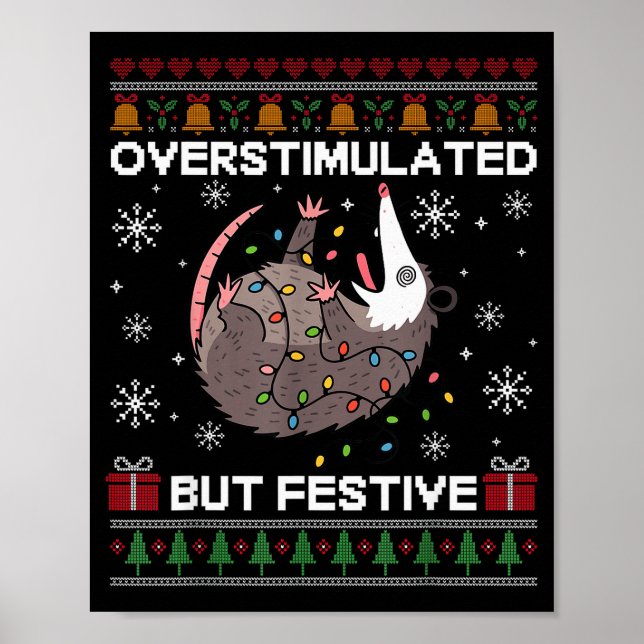 Overstimulated But Festive Ssum Christmas For Men  Poster (Front)