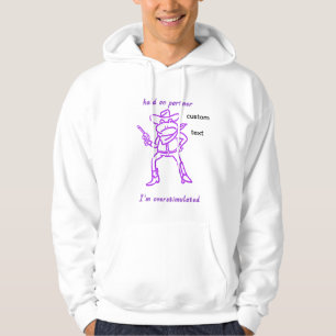 overstimulated cowboy frog hoodie