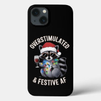 Overstimulated & Festive AF Racoon Espresso Lover