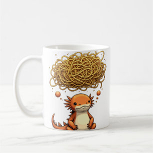 Overthink This Axolotl Anxiety Art Coffee Mug