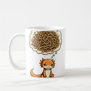Overthink This Axolotl Burnt Sienna Introvert Humo Coffee Mug