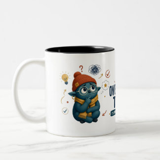 Overthink This Funny Two-Tone Coffee Mug