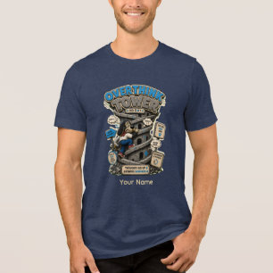 Overthink Universe Personalised Funny Overthinking Tri-Blend Shirt