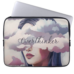 Overthinker laptop sleeve