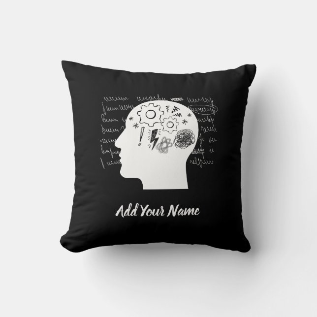 Overthinker Throw Pillow (Front)