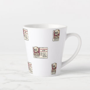 "Overthinkers Club Membership Card" Latte Mug