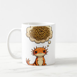 Overthinking Axolotl Funny Quote Introvert Social Coffee Mug