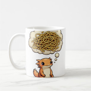 Overthinking Axolotl Introvert Funny Animal Illust Coffee Mug