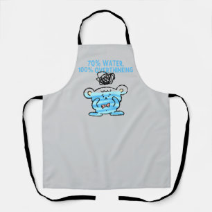 Overthinking Bear Apron – 70% Water, 100% Thoughts