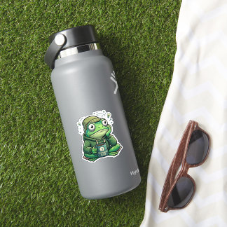Overthinking Frog Sticker