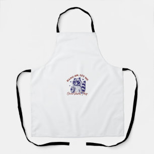 Overthinking Racoon Apron