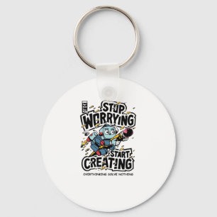 Overthinking Solves No Thing Sticker Key Ring