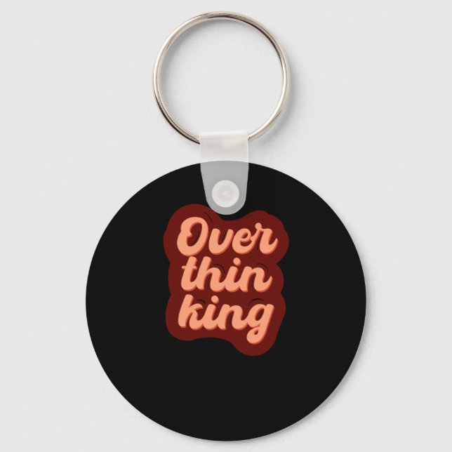 Overthinking Typography Design For Professional Ov Key Ring (Front)